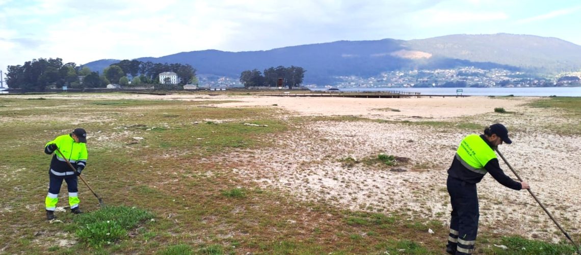 limpeza praia redondela