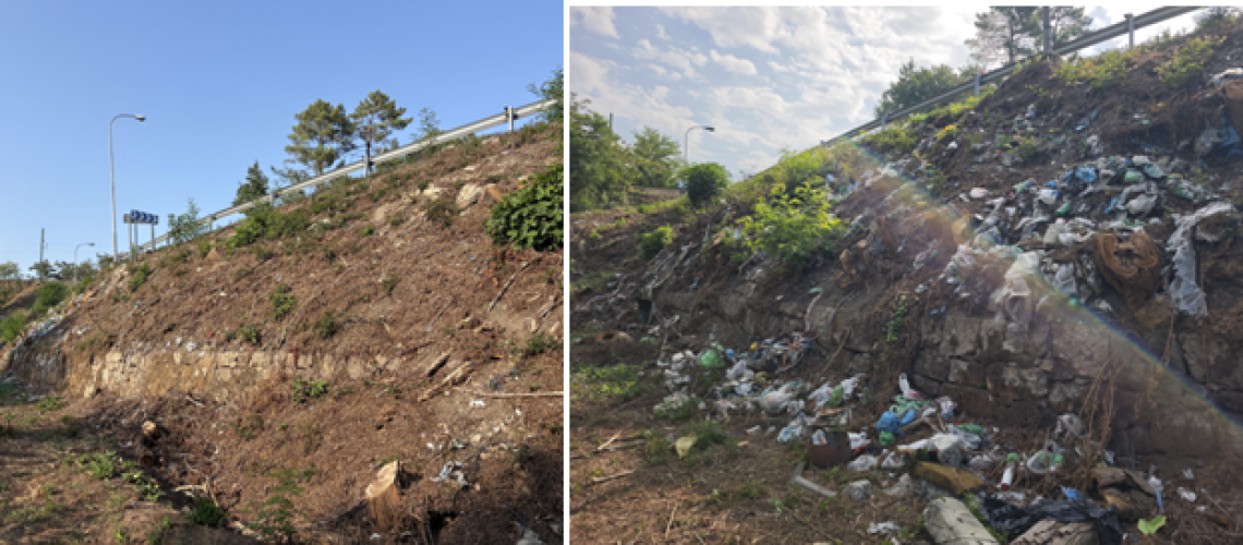 lixo antes e depois