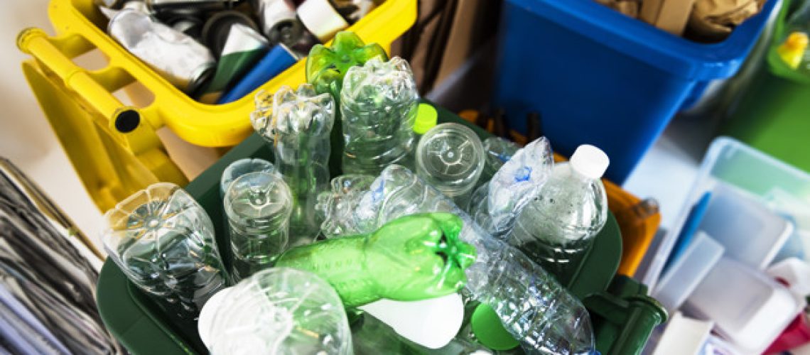 Recycle waste piled up for collection